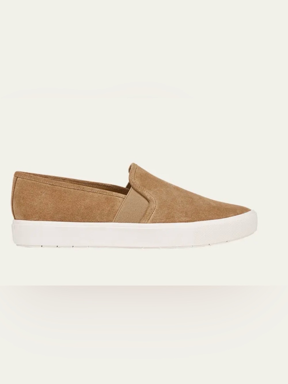VINCE Blair-5 tan suede slip on sneakers, size 8